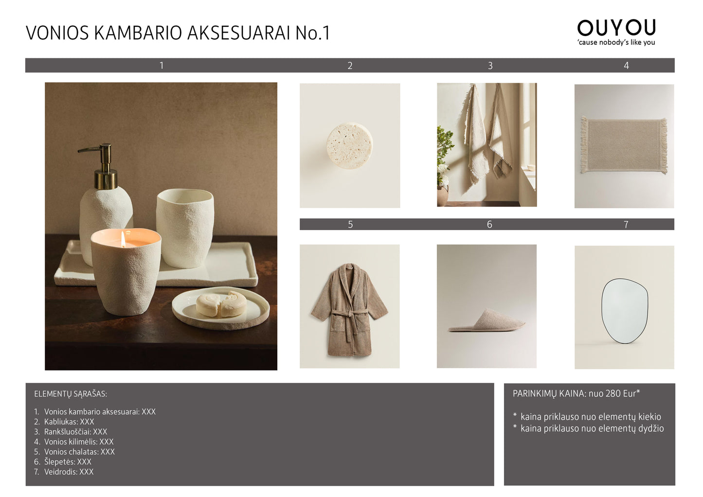 VONIOS KAMBARIO AKSESUARAI No.1
