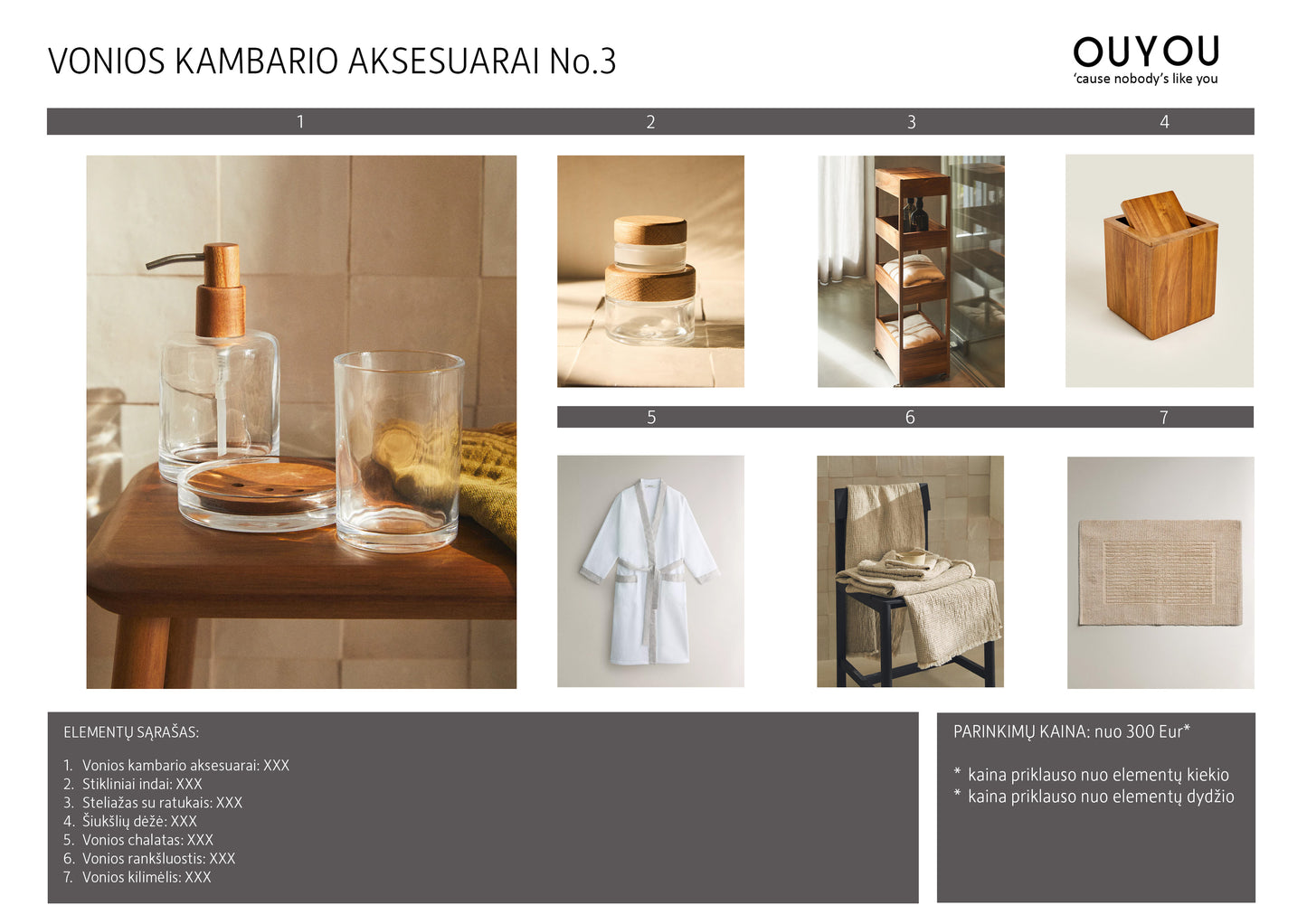 VONIOS KAMBARIO AKSESUARAI No.3